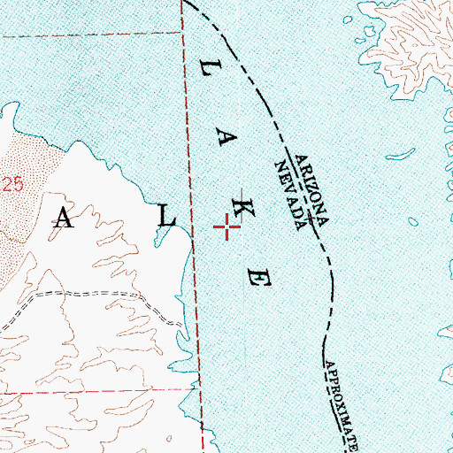Topographic Map of Round Island (historical), AZ