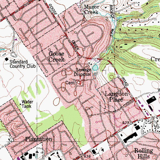 Topographic Map of City of Murray Hill, KY