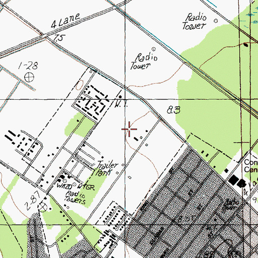 Topographic Map of City of Myrtle Beach, SC