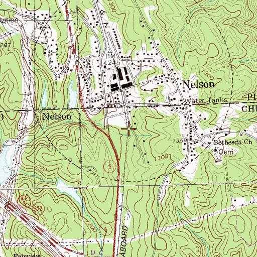 Topographic Map of City of Nelson, GA