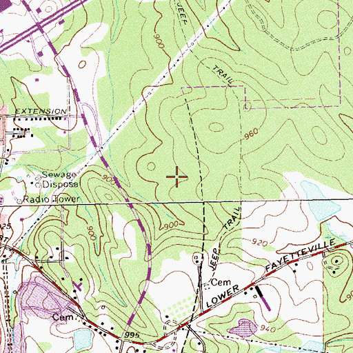 Topographic Map of City of Newnan, GA