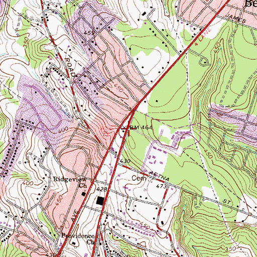 Topographic Map of City of North Augusta, SC