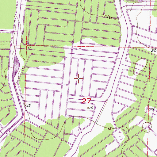 Topographic Map of City of North Port, FL