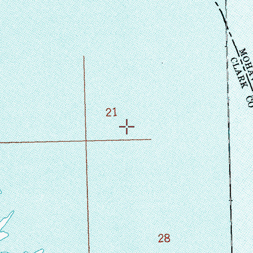 Topographic Map of Five Rapids (historical), AZ