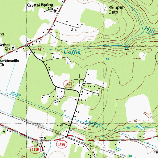 Topographic Map of City of Northwest, NC