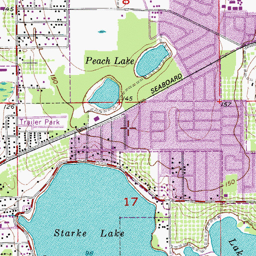 Topographic Map of City of Ocoee, FL