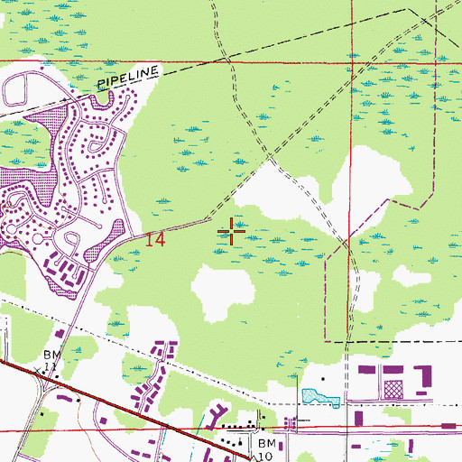 Topographic Map of City of Oldsmar, FL