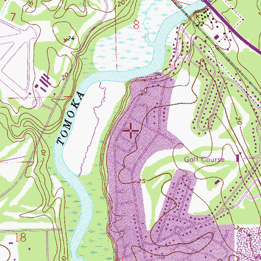 Topographic Map of City of Ormond Beach, FL
