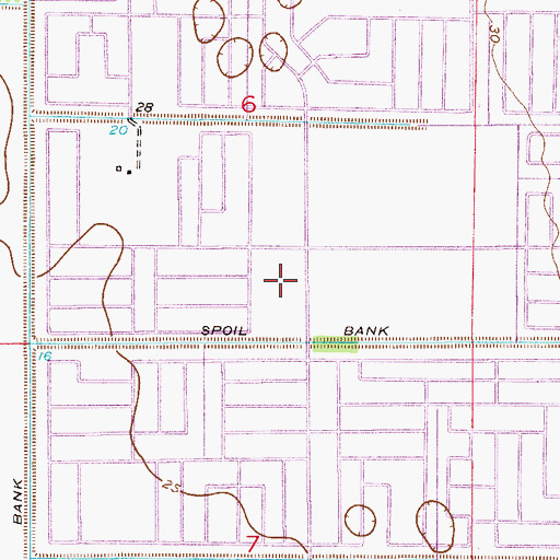 Topographic Map of City of Palm Bay, FL