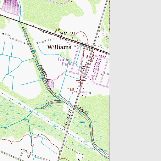 Topographic Map of City of Pooler, GA