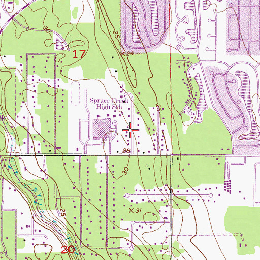 Topographic Map of City of Port Orange, FL