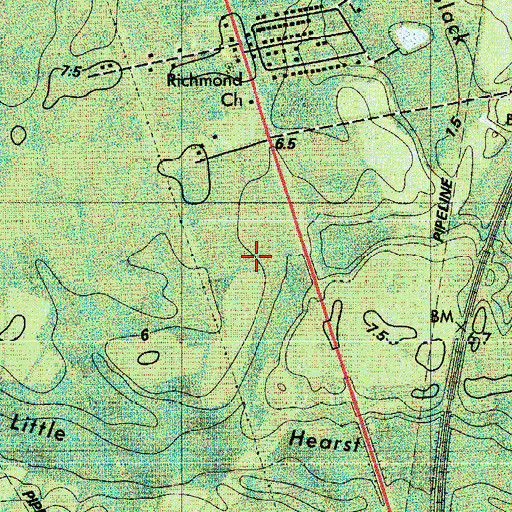 Topographic Map of City of Port Wentworth, GA