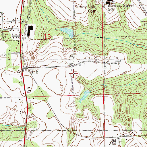 Topographic Map of City of Quincy, FL