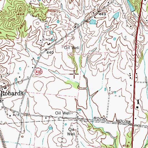 Topographic Map of City of Robards, KY