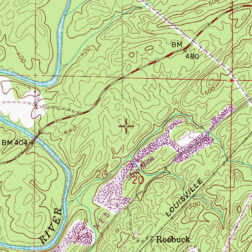 Topographic Map of City of Helena, AL