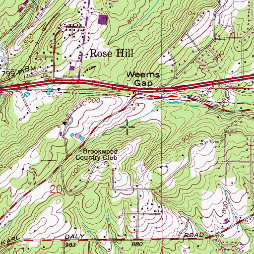 Topographic Map of City of Irondale, AL