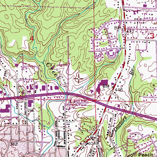 Topographic Map of City of Jasper, AL
