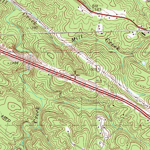 Topographic Map of City of Jasper, GA