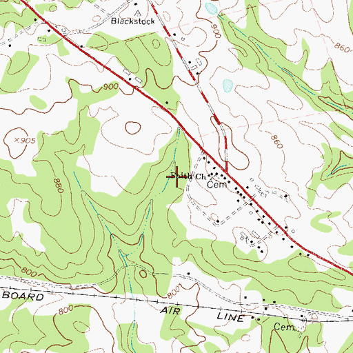 Topographic Map of City of Jefferson, GA