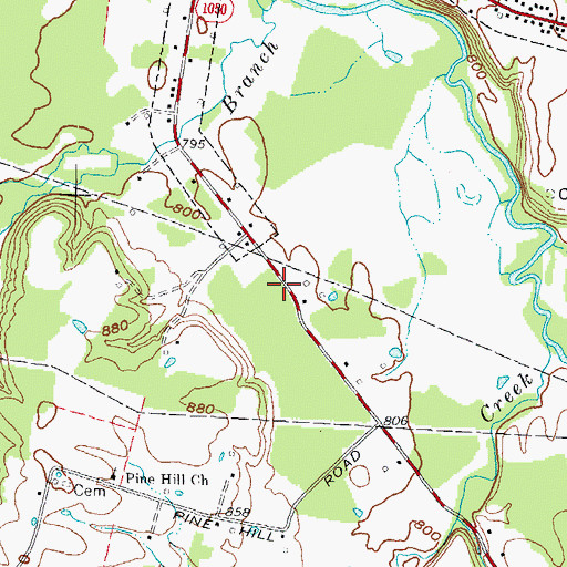 Topographic Map of City of Jeffersonville, KY