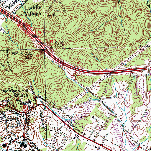 Topographic Map of City of Kingston, TN