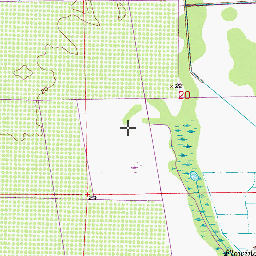 Topographic Map of City of LaBelle, FL
