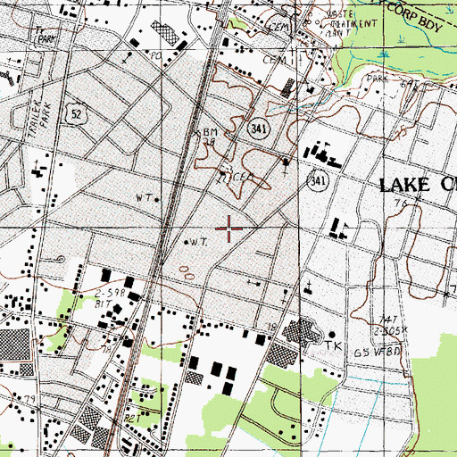 Topographic Map of City of Lake City, SC