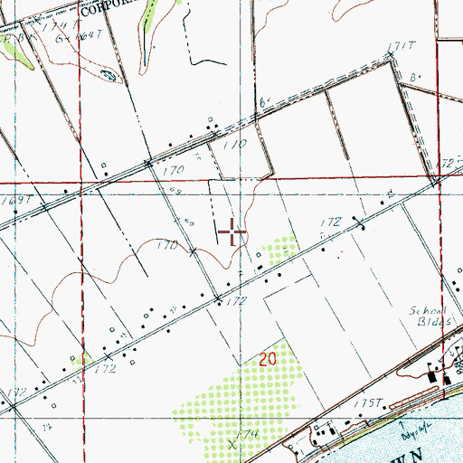 Topographic Map of City of Lake View, AR