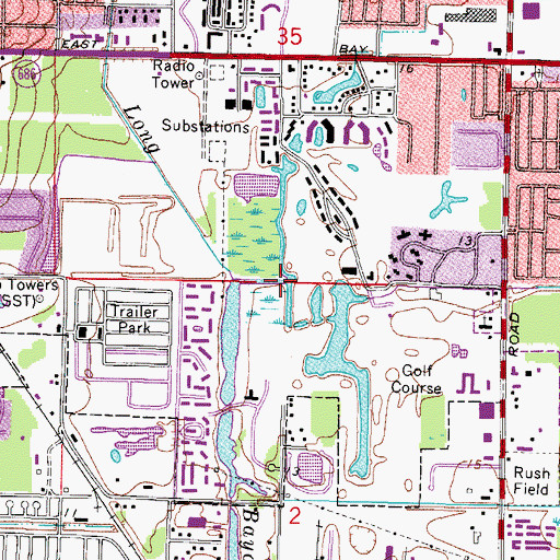 Topographic Map of City of Largo, FL