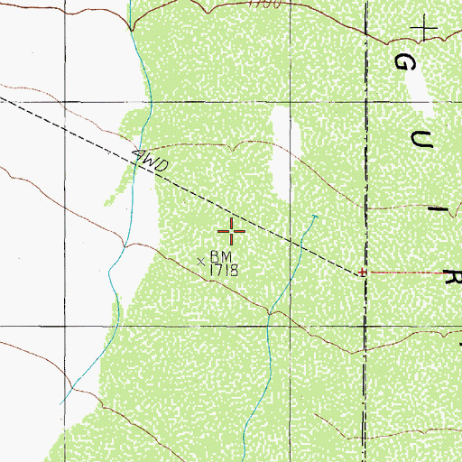 Topographic Map of Cumahauti, AZ