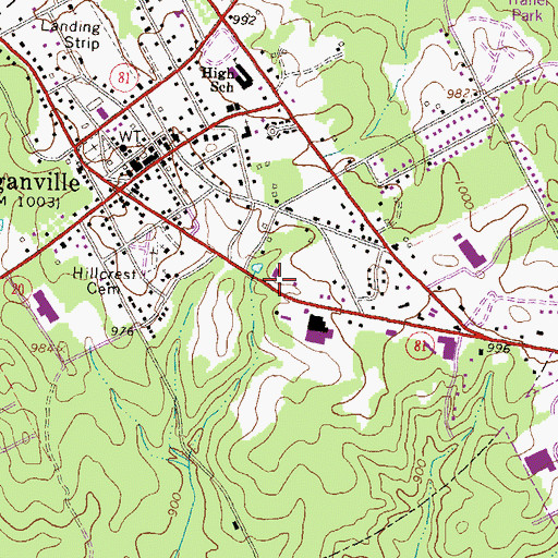 Topographic Map of City of Loganville, GA