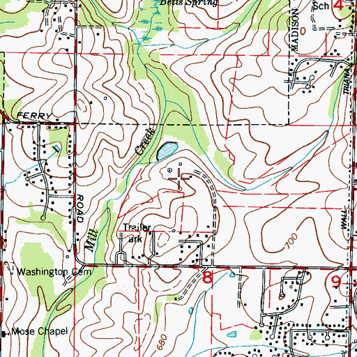 Topographic Map of City of Madison, AL