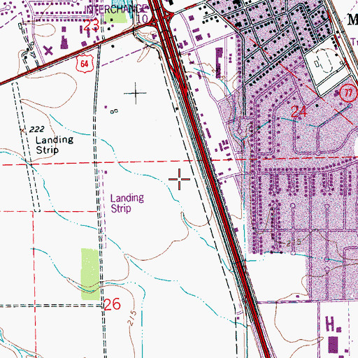 Topographic Map of City of Marion, AR
