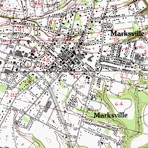 Topographic Map of City of Marksville, LA