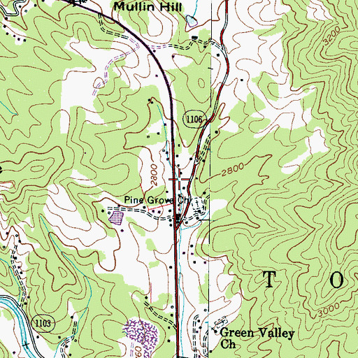 Topographic Map of Township of Ingalls, NC