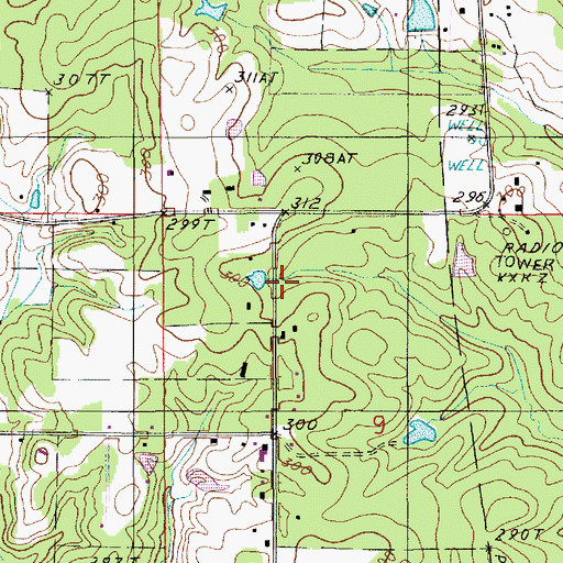 Topographic Map of Parish Governing Authority District 11, LA