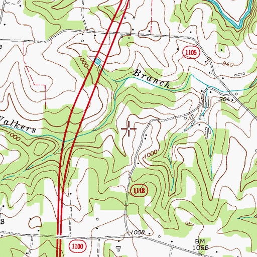 Topographic Map of Township of South Buck Shoals, NC