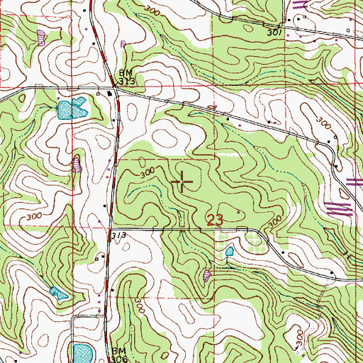 Topographic Map of Town of Babbie, AL
