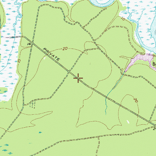 Topographic Map of Town of Bluffton, SC