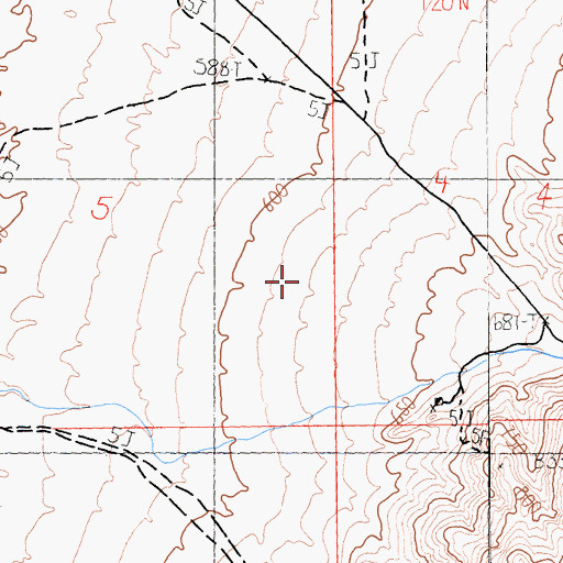 Topographic Map of Chicago Valley, CA