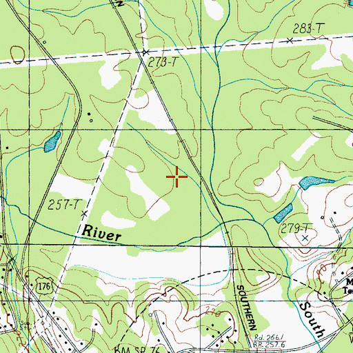 Topographic Map of Town of Campobello, SC