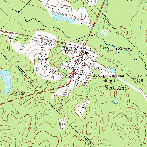 Topographic Map of City of Scotland, GA