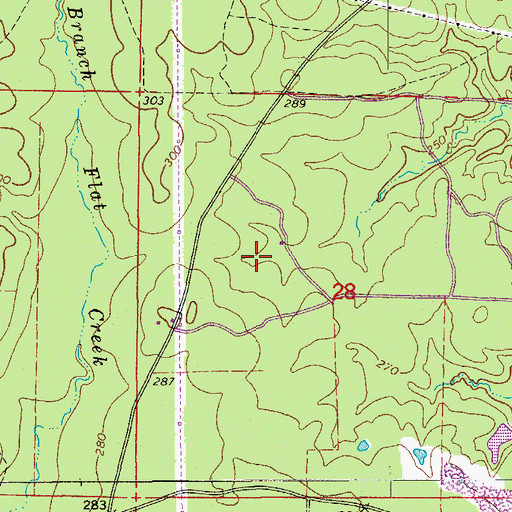 Topographic Map of City of Sheridan, AR