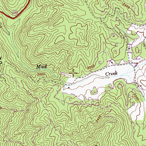 Topographic Map of City of Sky Valley, GA