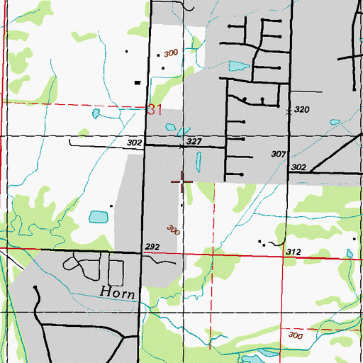 Topographic Map of City of Southaven, MS
