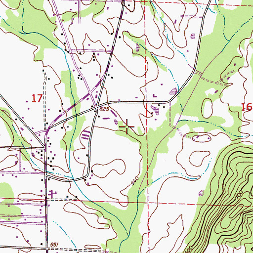 Topographic Map of City of Southside, AL