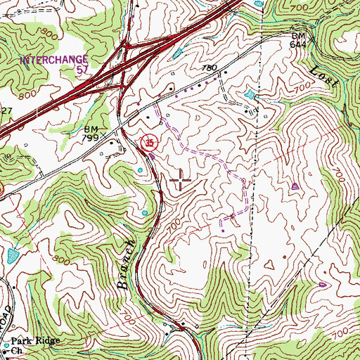 Topographic Map of City of Sparta, KY