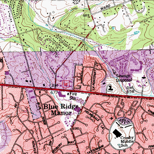 Topographic Map of City of Sycamore, KY