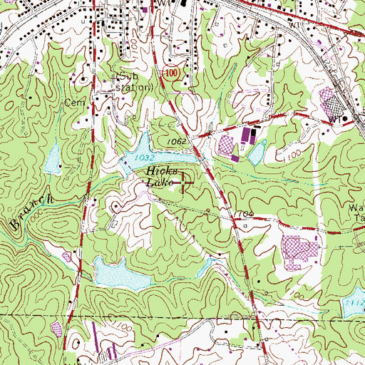 Topographic Map of City of Tallapoosa, GA
