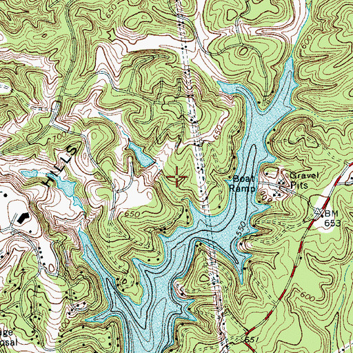 Topographic Map of City of Tega Cay, SC